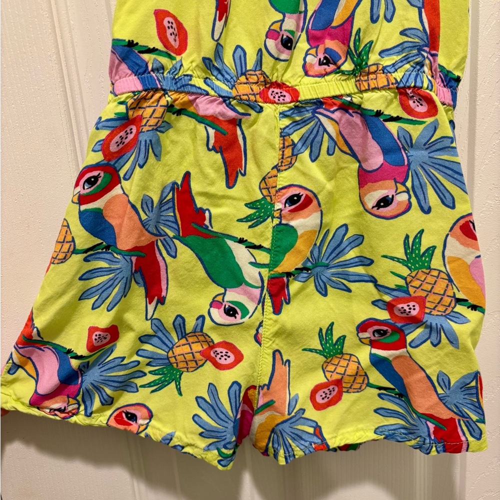 H&M Multicolor Parrots Pineapple Tropical Print Romper Kids 6 - Picture 7 of 7
